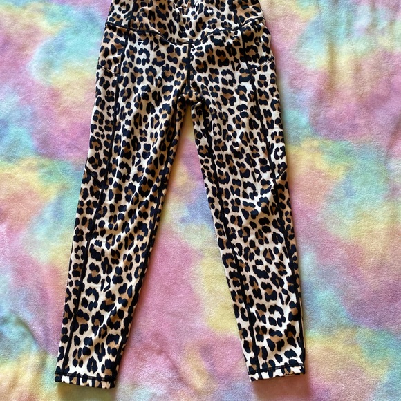 Leopard print workout pants-high waist - Picture 2 of 7